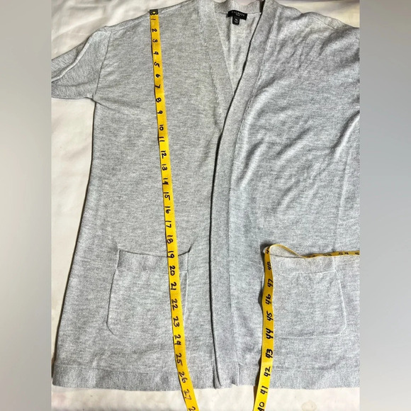 TALBOTS Gray Cashmere blend cardigan size MP. - Picture 13 of 13